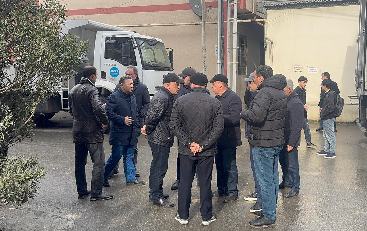 Zaur Mikayılov kollektorun çökdüyü əraziyə getdi - VİDEO/FOTO