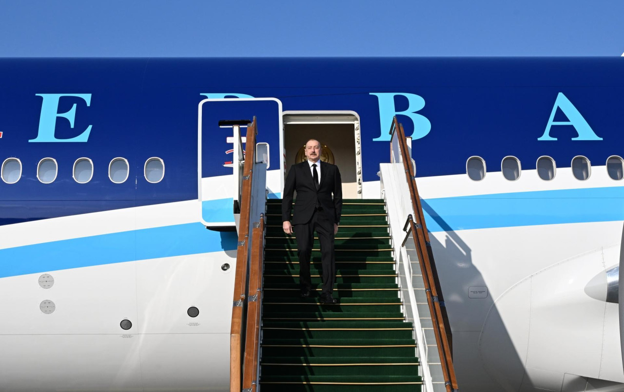 İlham Əliyev Gürcüstana getdi