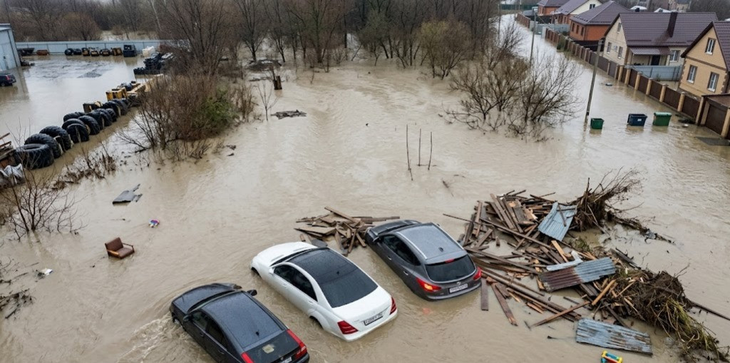 Dağıstanda sel fəlakəti, ölənlər var - İnfrastruktur dağılıb