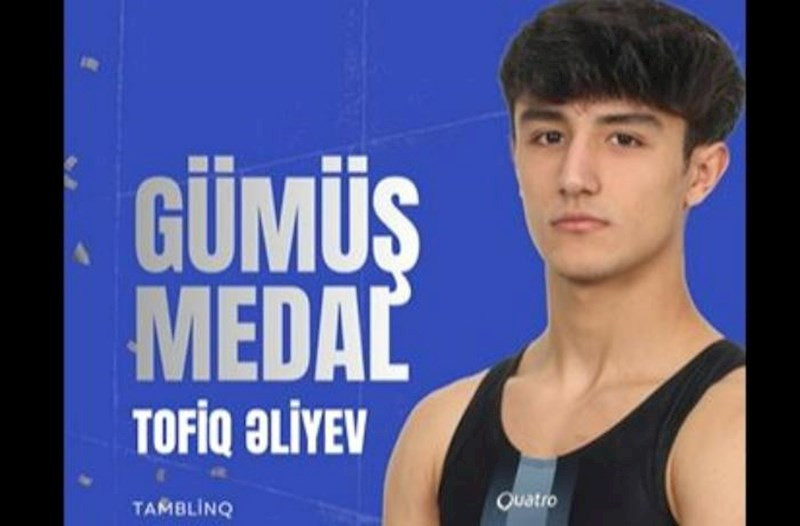 Tofiq Əliyev Avropa çempionatında gümüş medal qazandı