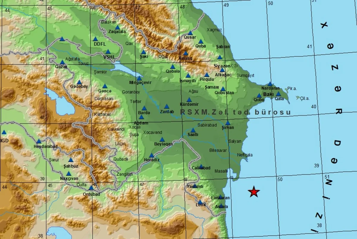 Xəzərdə yenə ZƏLZƏLƏ