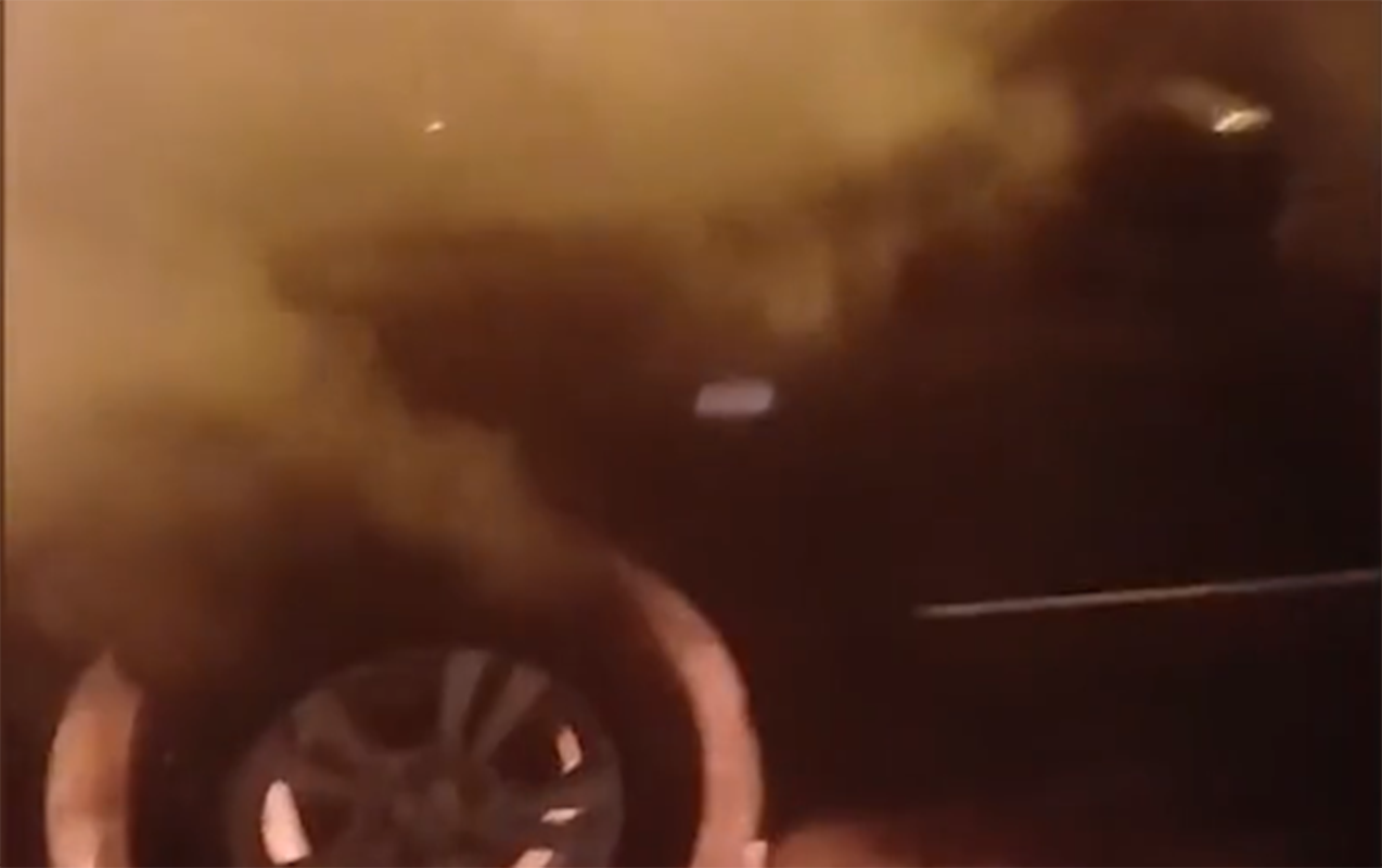 Bakıda “Hyundai” alışıb yandı - VİDEO