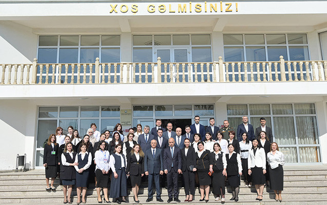 Emin Əmrullayev Qusar məktəbində tədris prosesi ilə tanış olub - FOTOLAR