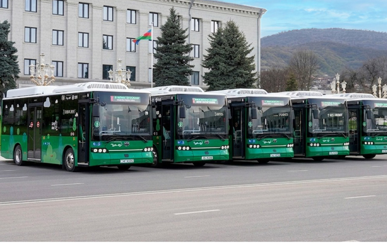 Xankəndidə şəhərdaxili avtobus marşrutları fəaliyyətə başlayır