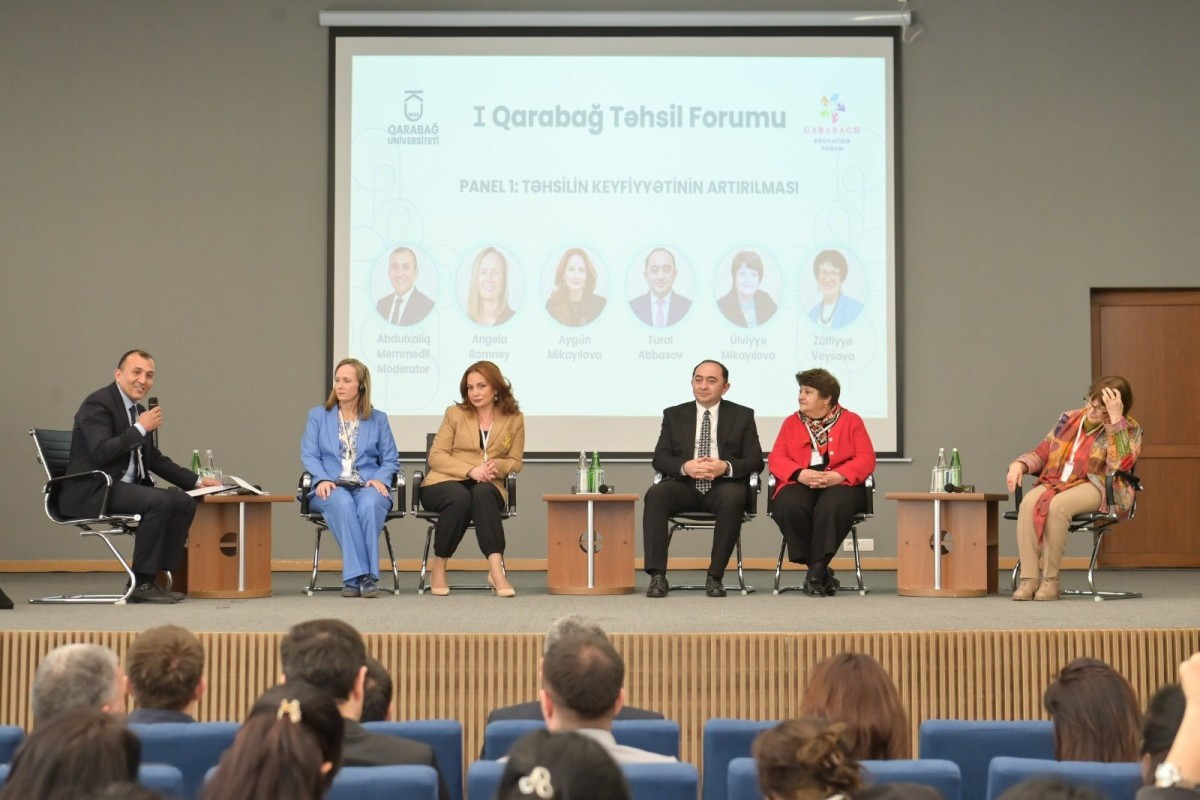 I Qarabağ Təhsil Forumu öz işinə başlayıb - FOTOLAR