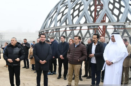 Diplomatik korpusun nümayəndələri Yeni Şuşa məscidində - FOTOLAR