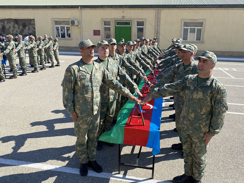 Azərbaycan Ordusunun gənc əsgərləri and içdi - FOTO