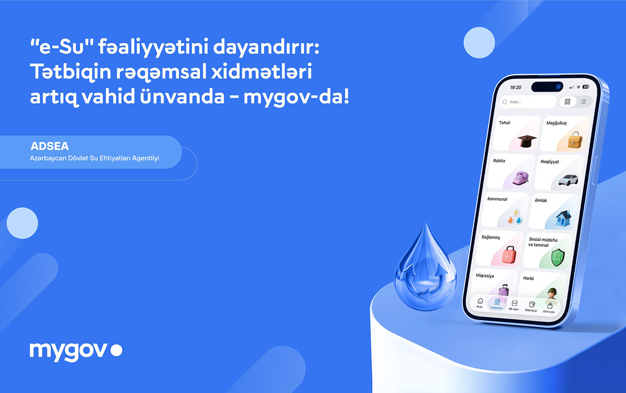 ADSEA-nın rəqəmsal xidmətləri “mygov” platformasına inteqrasiya edilir