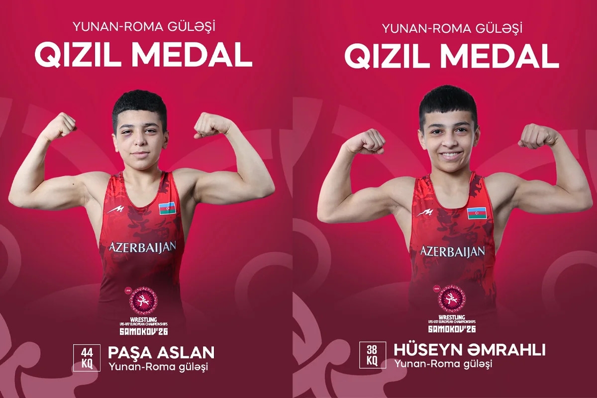 2 güləşçimiz qızıl medal qazandı