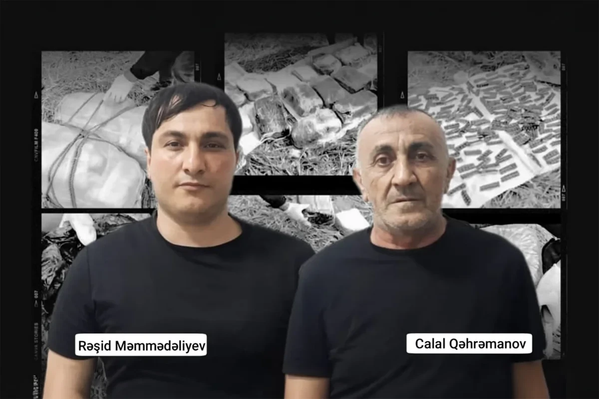 Paraplanla ölkəyə 47 kq narkotik gətirənlər tutuldular - VİDEO