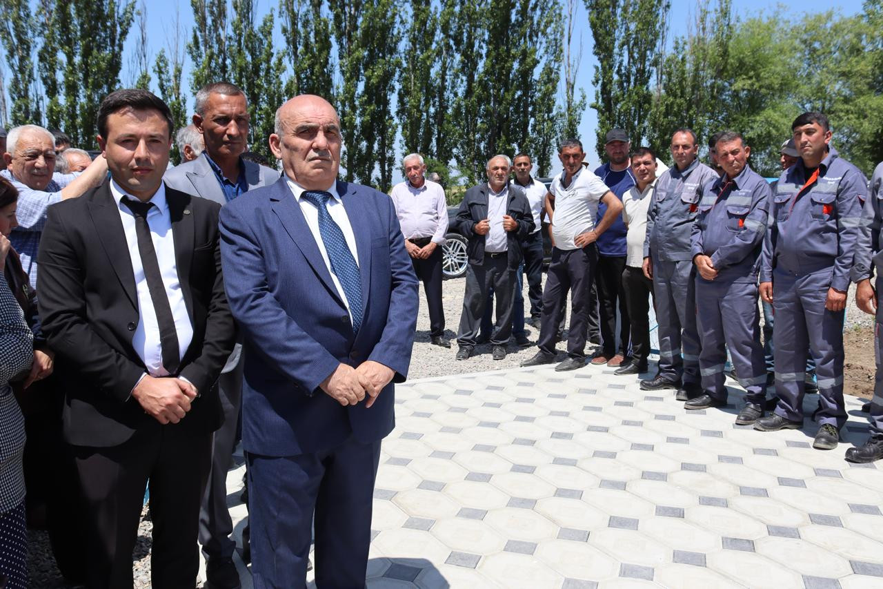 Ağstafa rayonu Köçvəlili kəndi fasiləsiz içməli su ilə təmin edildi - FOTOLAR