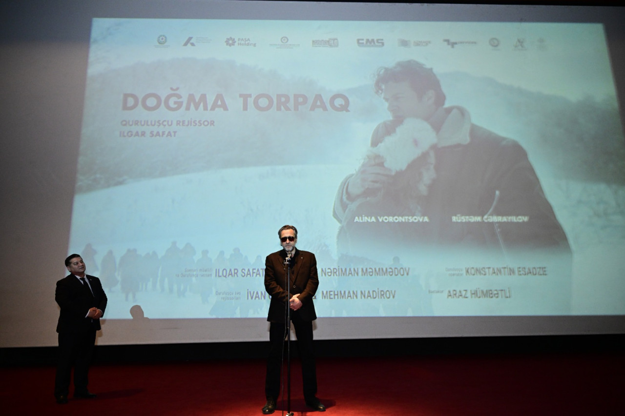 “Doğma  torpaq” tammetrajlı bədii ekran əsəri nümayiş olundu - FOTOLAR