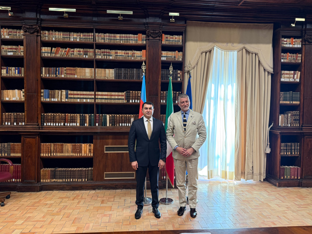Adil Kərimli italiyalı həmkarı ilə müzakirələr apardı - FOTOLAR