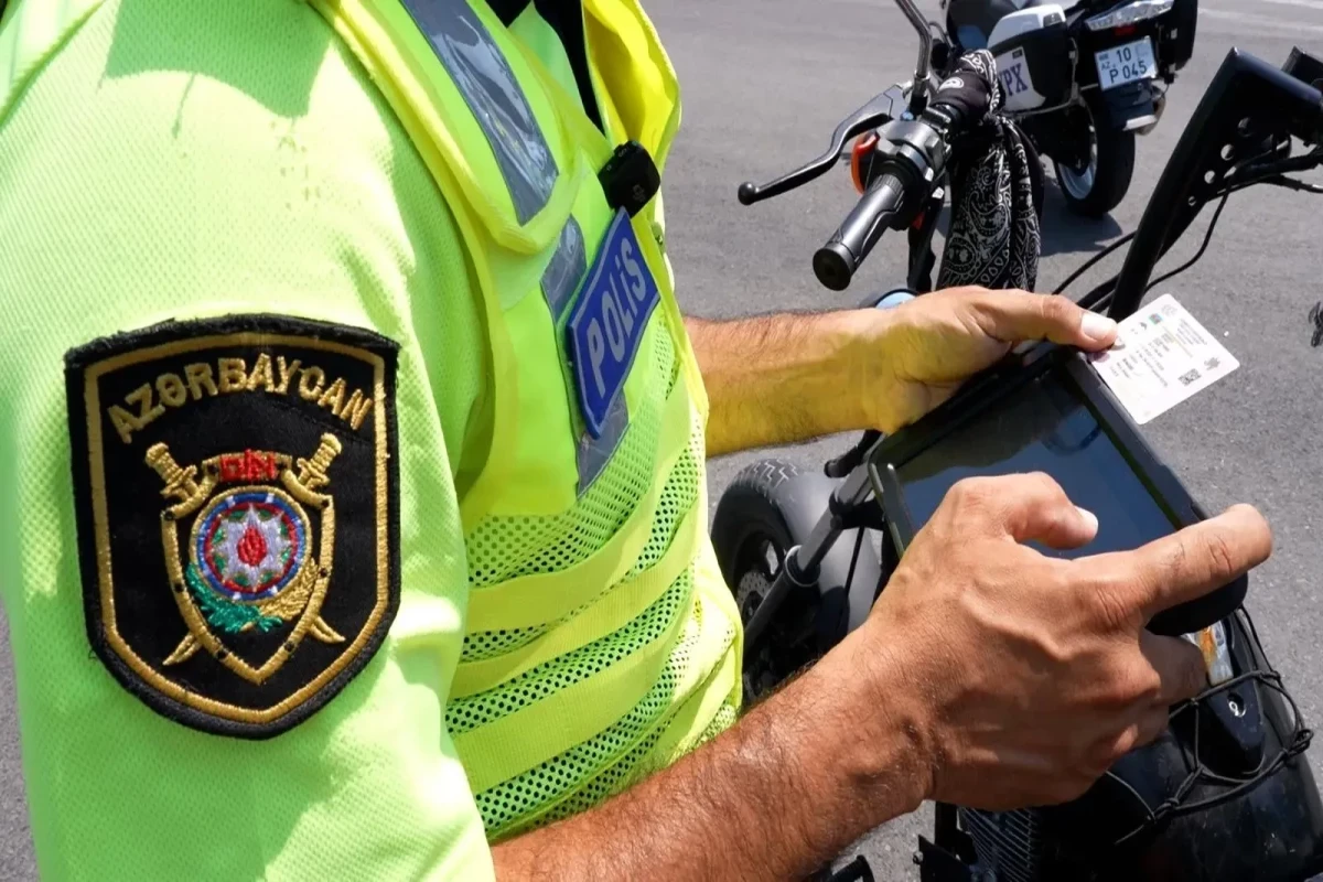 Motosiklet sürücülərinə qarşı reyd - 45 nəfər saxlanıldı