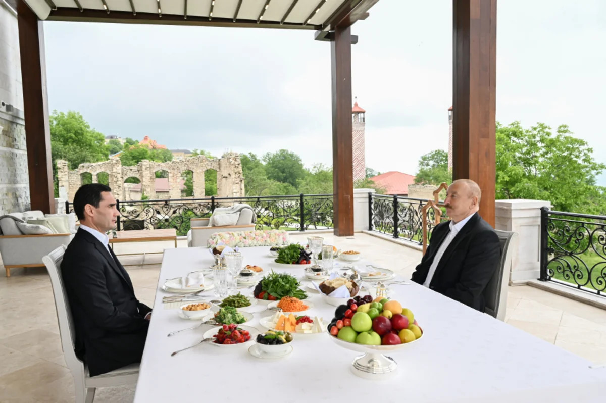 Prezidentlər Şuşada birgə nahar etdilər - FOTO