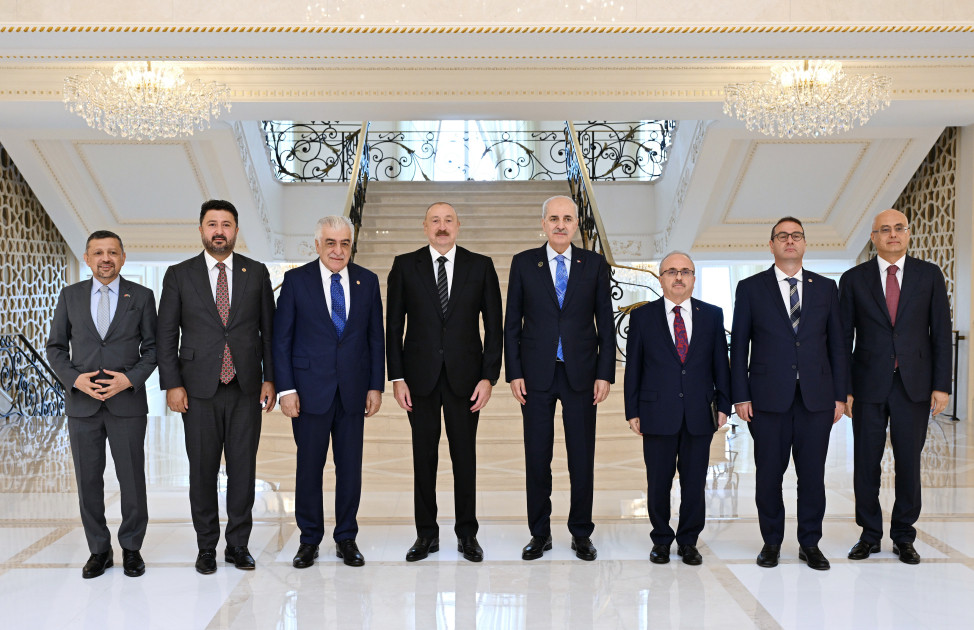 İlham Əliyev Numan Kurtulmuşu qəbul etdi - FOTOLAR
