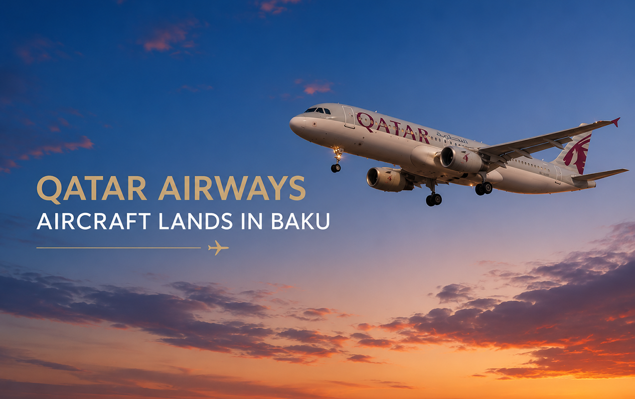 “Qatar Airways”in təyyarəsi əlverişsiz havaya görə Bakıya eniş etdi