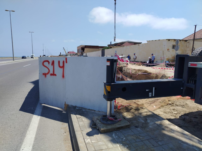 Pirşağıda kanalizasiya kollektorlarının tikintisi davam edir