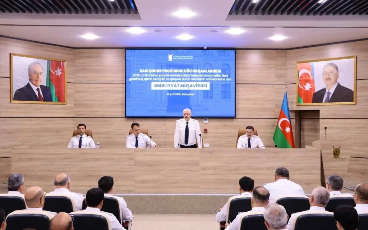Prokurorluqda əməliyyat müşavirəsi keçirildi - FOTOLAR
