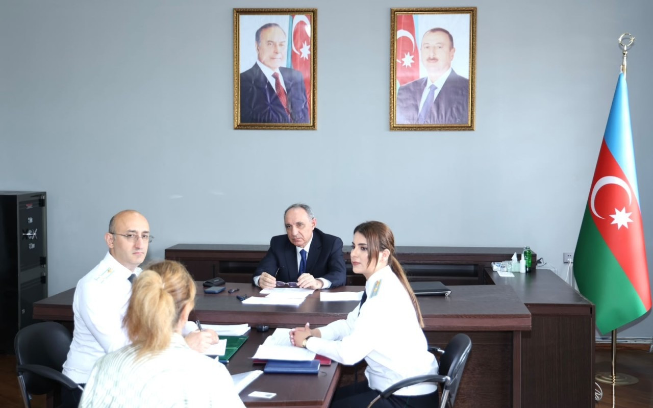 Baş prokuror Samuxda vətəndaşları qəbul etdi - FOTOLAR