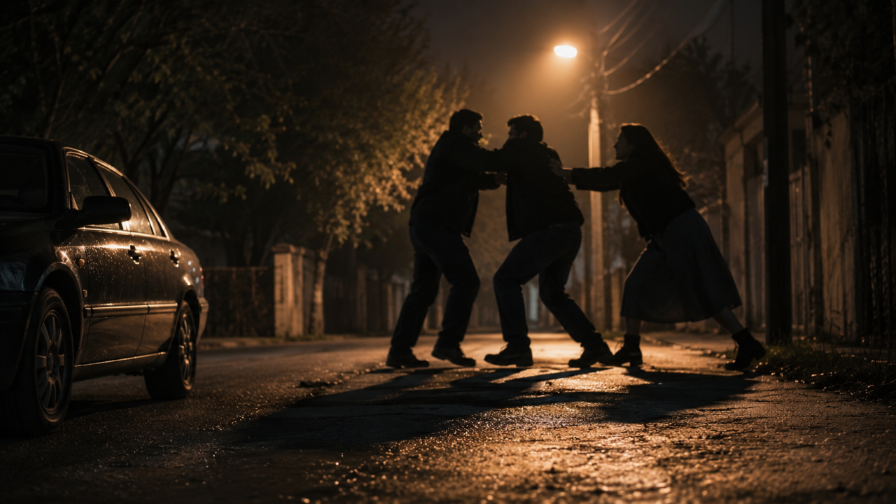 Şəmkirdə 2 kişi dalaşdı - Qadın yaralandı