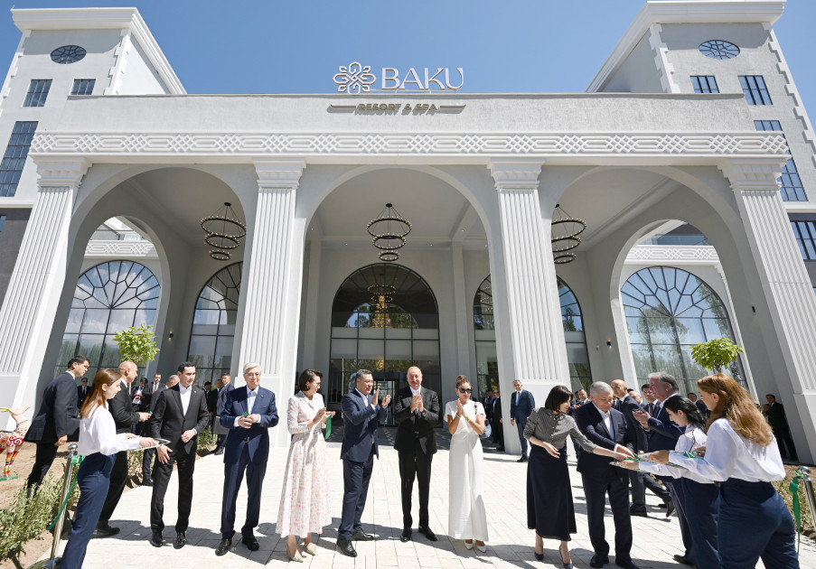 Qırğızıstanda “Baku Resort &amp; Spa” mehmanxanasının açılışı oldu - FOTOLAR
