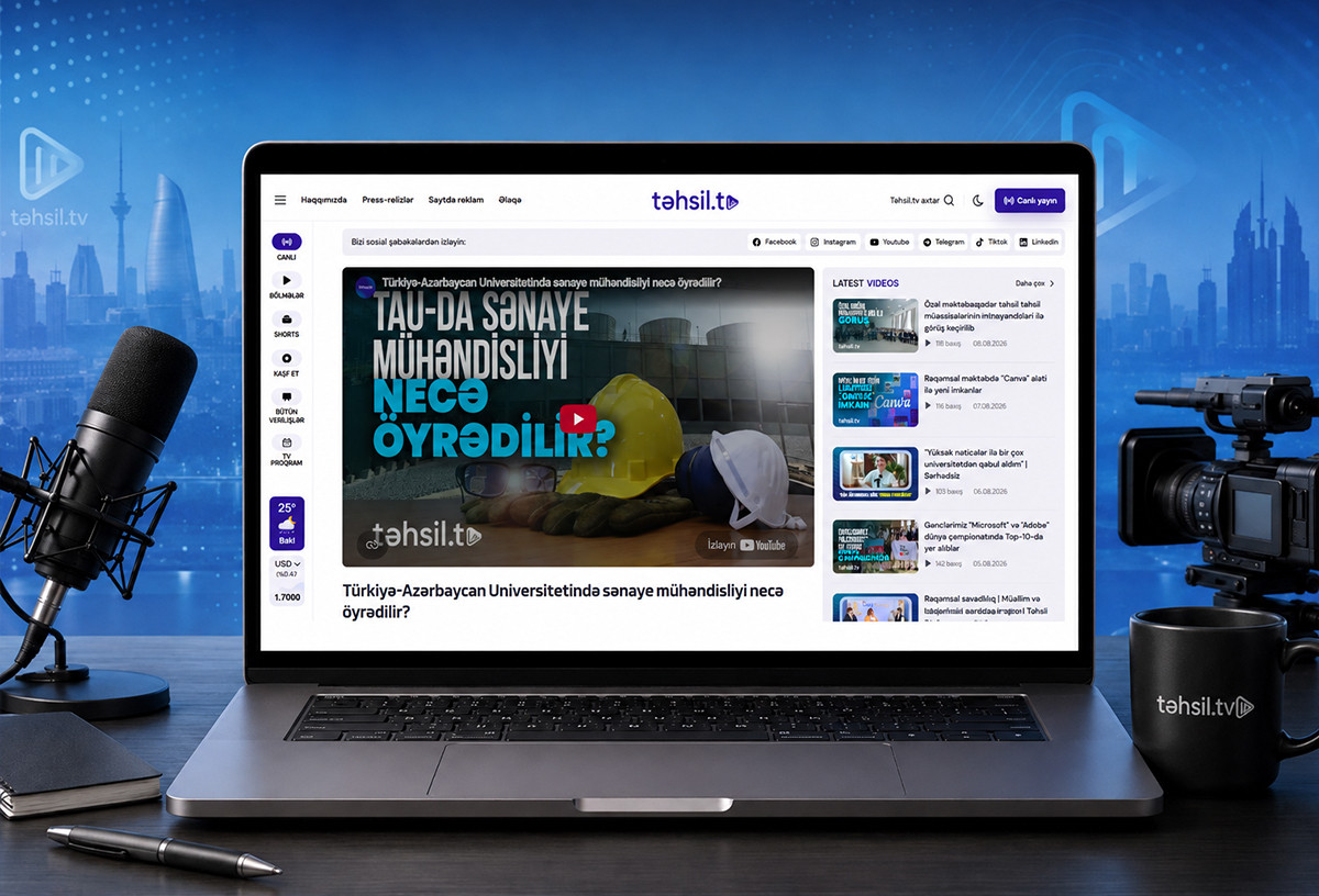“Təhsil TV” yeni saytı ilə fəaliyyətini genişləndirir