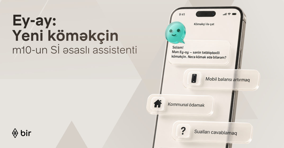 &nbsp;Bir Azərbaycanda ilk elektron pulqabı asistentini təqdim etdi