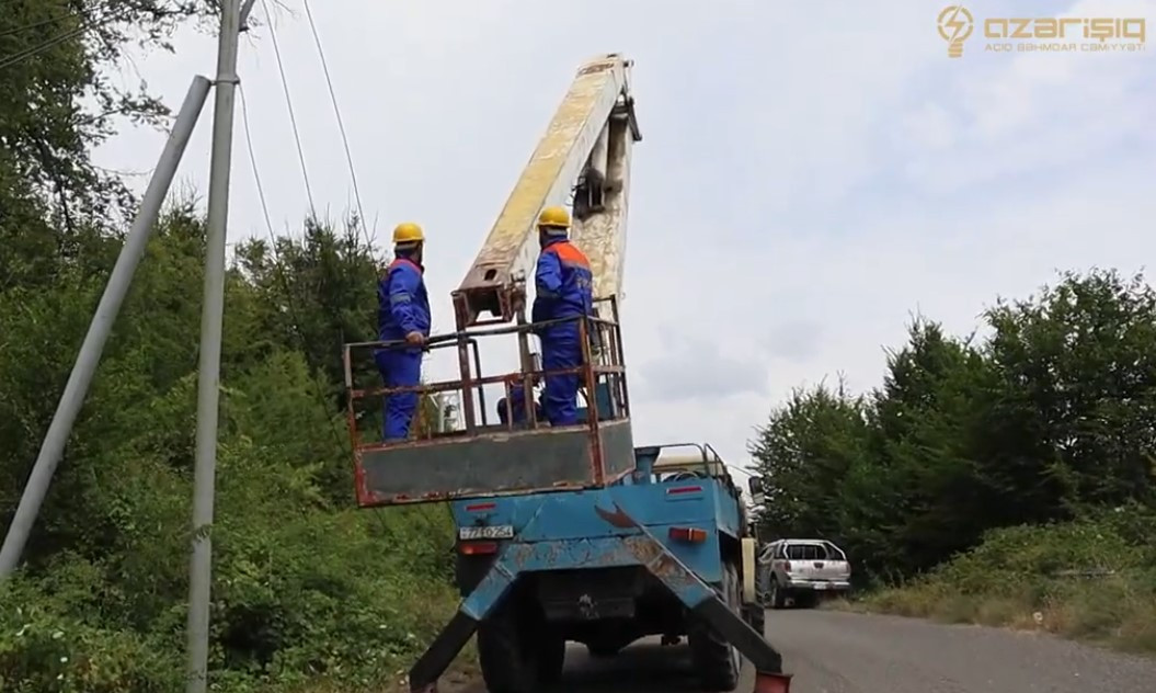“Azərişıq” ASC Ağdərənin elektrik təsərrüfatını yenidən qurur
