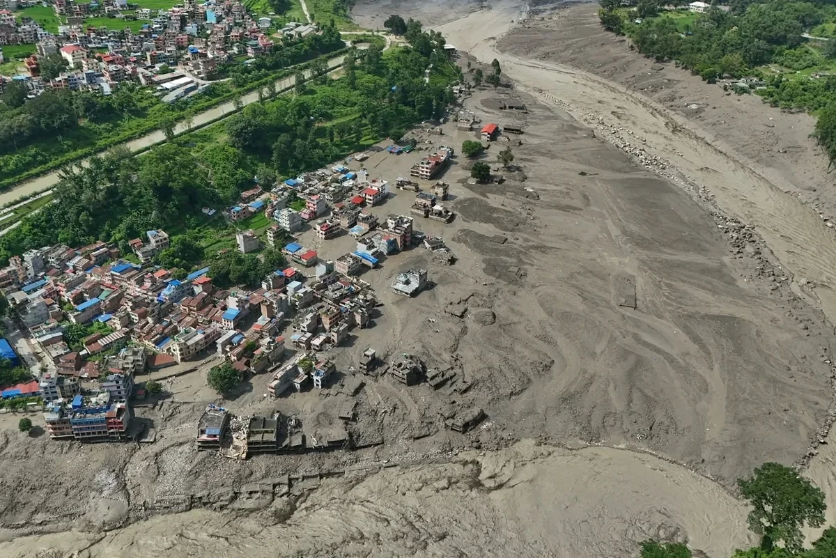 Nepalda daşqın qurbanlarının sayı ARTDI