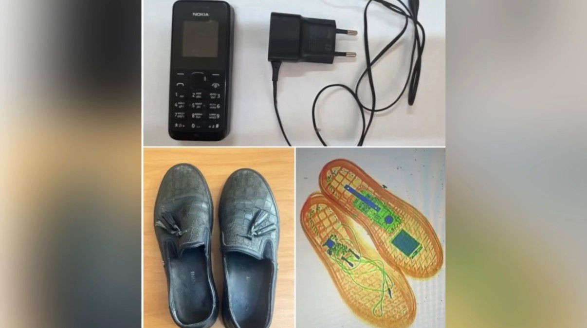 Həbsxanaya ayaqqabının içində telefon keçirmək istədi