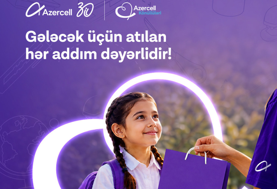 “Azercell Könüllüləri” yeni tədris ili ərəfəsində məktəblilərə dəstək oldu 