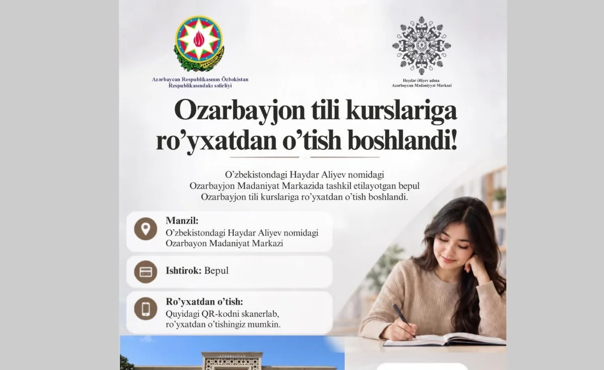 Özbəkistanda Azərbaycan dili kursları fəaliyyətə başlayacaq