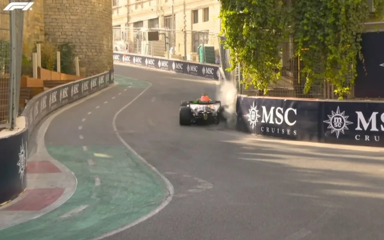 \"Formula 1\" üzrə ikinci sərbəst yürüşdə qəza oldu