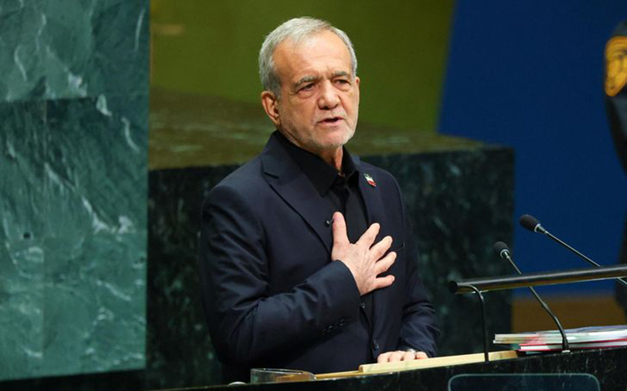 Pezeşkianın çıxışı zamanı nümayəndə heyətimizin zalı tərk etməsi yalandır&nbsp;