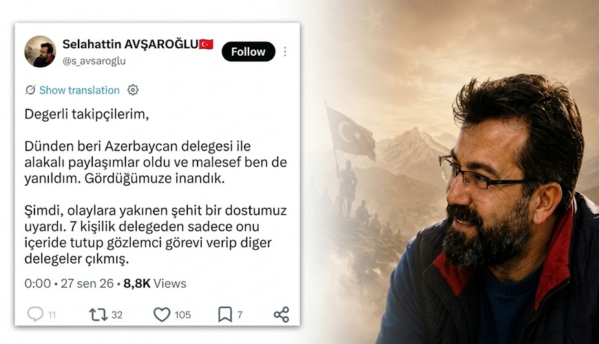 Məşhur türkiyəli alim Azərbaycandan ÜZR İSTƏDİ - FOTO