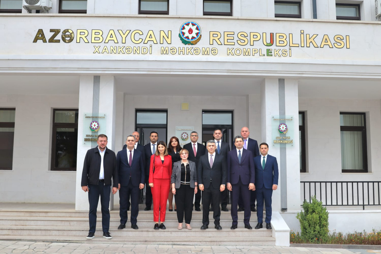 Gürcüstan Ali Məhkəməsinin sədri Xankəndi Məhkəmə Kompleksində oldu