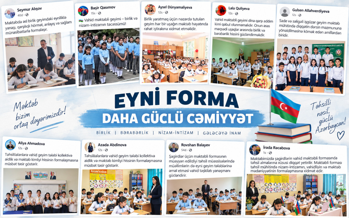 Müəllimlər geyim qaydaları ilə bağlı qərarı dəstəkləyirlər – FOTOLAR 