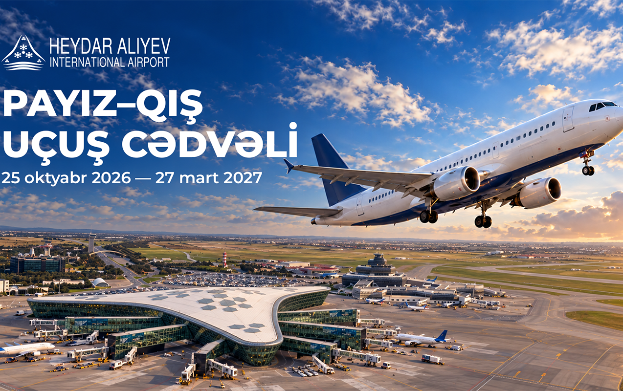 Bakı aeroportu payız-qış uçuş cədvəlinə keçir