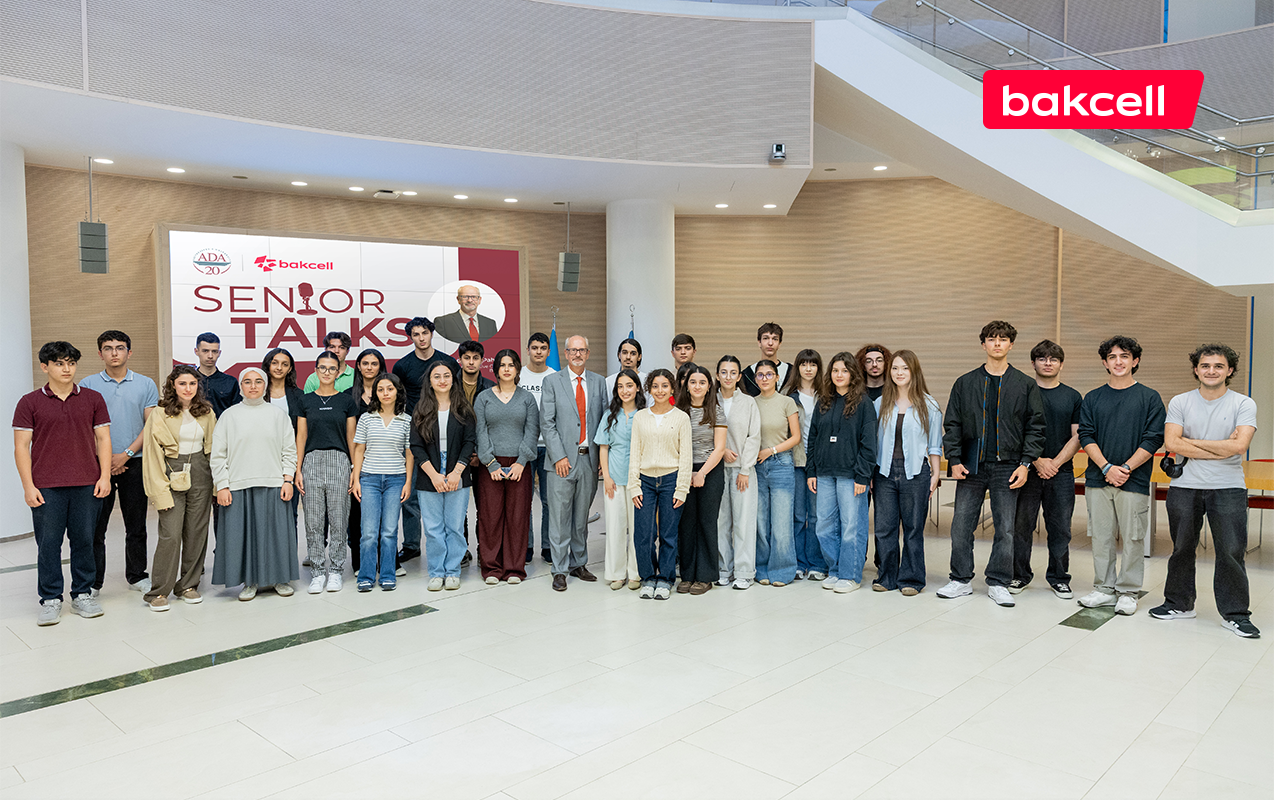 “Bakcell”in baş icraçı direktoru ADA Universitetinin tələbələri ilə görüşdü - FOTOLAR
