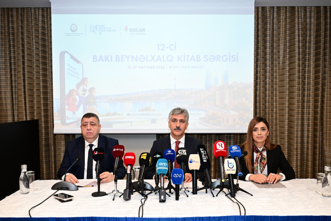 Sərgi ilə əlaqədar mətbuat konfransı keçirildi - FOTOLAR