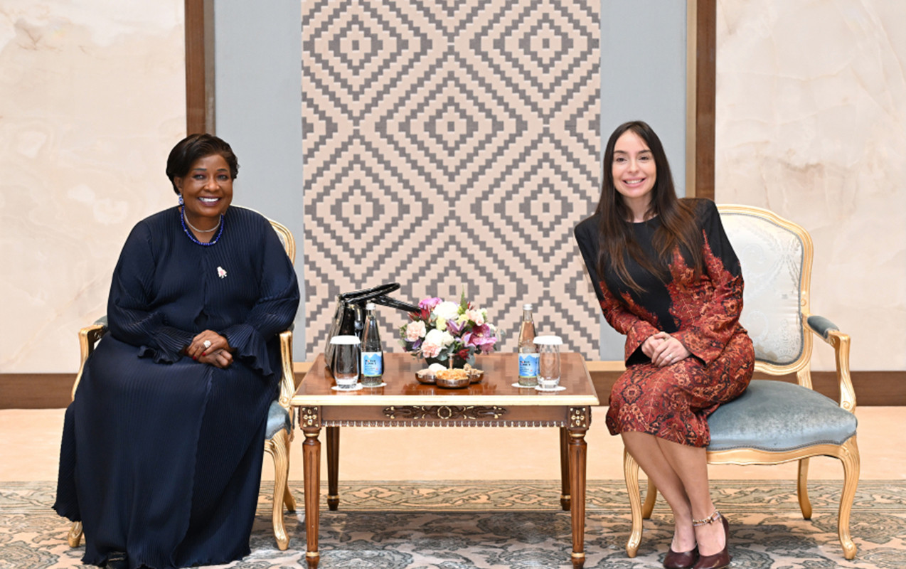 Leyla Əliyeva Zimbabvenin birinci xanımı ilə görüşdü&nbsp;