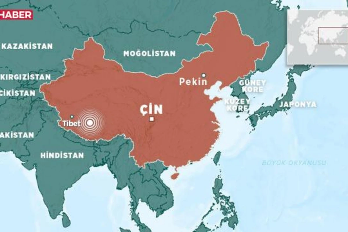 Çinin Tibet bölgəsində baş verən zəlzələdə 16 nəfər öldü