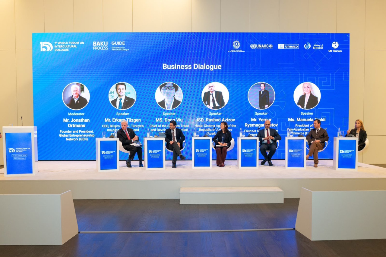 Forum çərçivəsində “Biznes dialoqu” adlı panel sessiyası keçirildi - FOTOLAR