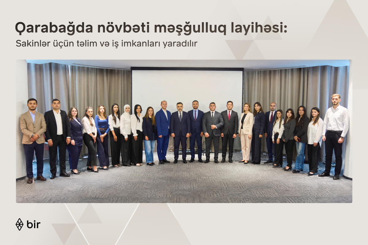 Bir ekosistemi Qarabağ sakinləri üçün yeni məşğulluq layihəsinə start verdi&nbsp;&nbsp;