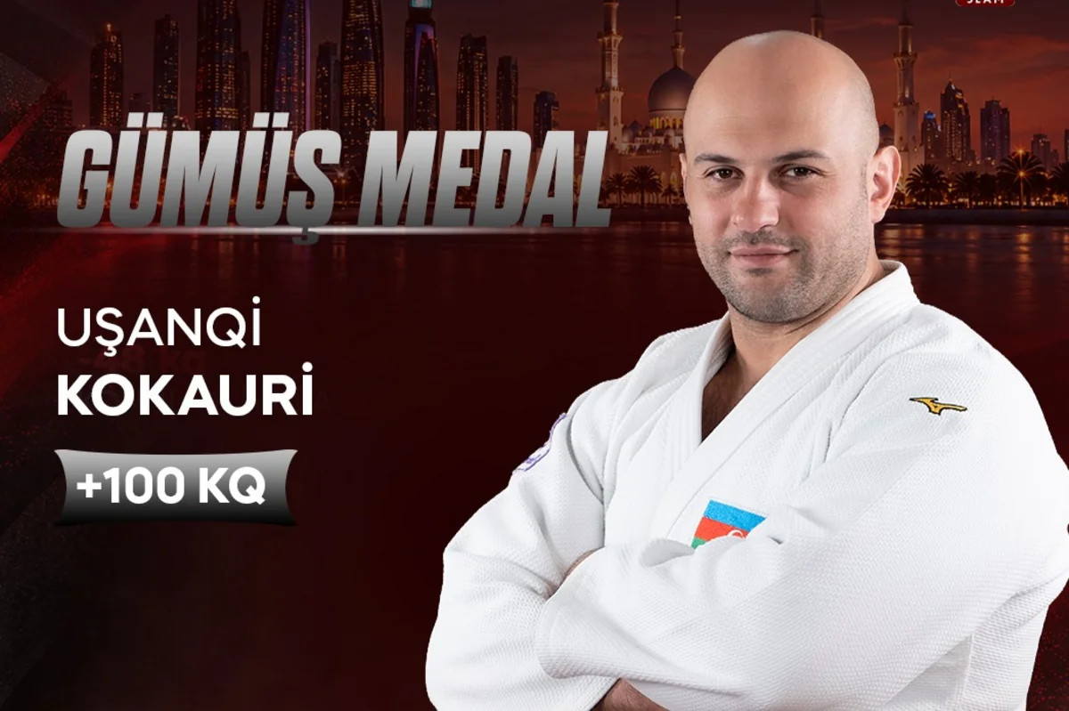 Uşanqi Kokauri gümüş medal qazandı - YENİLƏNİB