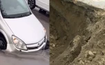 Bakıda bu yol 20 gündə ikinci dəfə çökdü - VİDEO&nbsp;&nbsp;