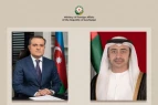 Ceyhun Bayramov həmkarı ilə danışdı
