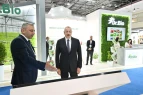 Prezident Bakı Ekspo Mərkəzində sərgilərlə tanış oldu: FOTOLAR -&nbsp;YENİLƏNİB