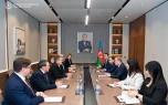 Ceyhun Bayramov ABŞ senatoru ilə görüşdü - FOTO
